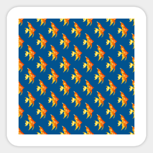 Gold Fish Mosaic pattern Sticker